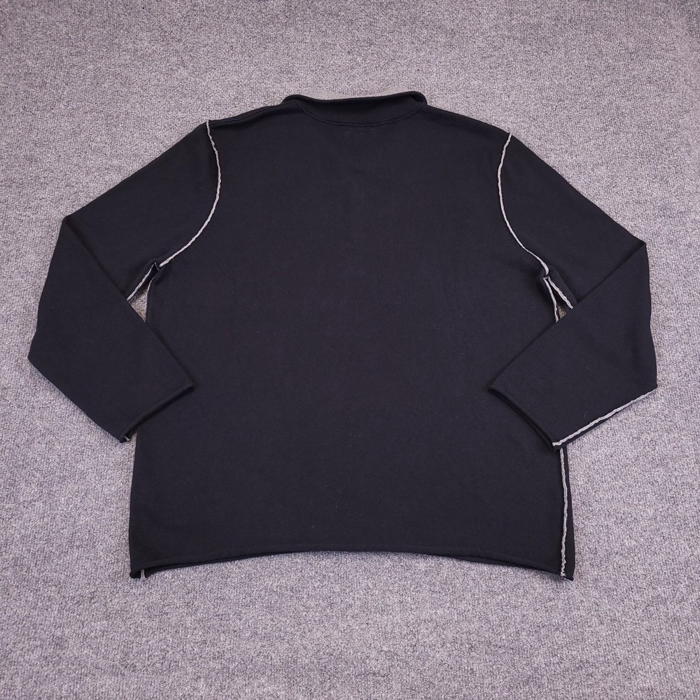 Carbon2Cobalt Cashmere Blend Sweater Polo Shirt Mens XL Blue Long Sleeve - Picture 2 of 10